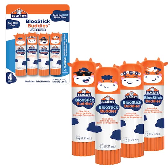Elmer's® BlooStick Buddies™ Glue Sticks, 4ct.